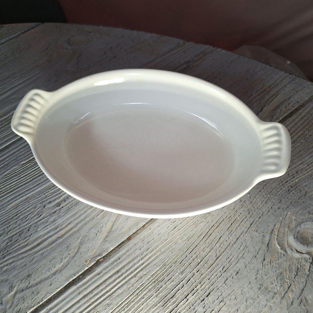 Vintage Le Creuset Enameled Cast Iron Casserole Dish 20 Centimeters In Diameter - Picture 5 of 10